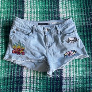 Black Heart Racer Shorts